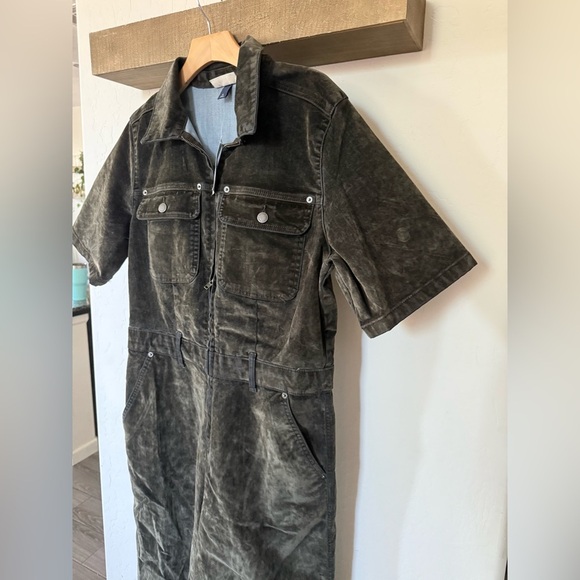 Universal Thread|Charcoal Olive wide leg utility Jumpsuit,short sleeve•••NWT, 12 - Picture 10 of 16
